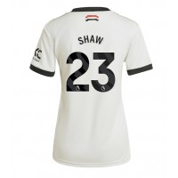 Camiseta Manchester United Luke Shaw #23 Tercera Equipación para mujer 2024-25 manga corta